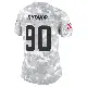 ＃90 Women's Khordae Sydnor Arctic Camo Limited Cleveland Browns 2024 Salute to Service Jersey