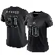 ＃90 Women's Khordae Sydnor Black Limited Cleveland Browns Reflective Jersey
