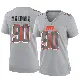 ＃90 Women's Khordae Sydnor Gray Game Cleveland Browns Atmosphere Fashion Jersey