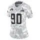 ＃90 Women's Maurice Hurst II Arctic Camo Limited Cleveland Browns 2024 Salute to Service Jersey