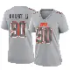 ＃90 Women's Maurice Hurst II Gray Game Cleveland Browns Atmosphere Fashion Jersey