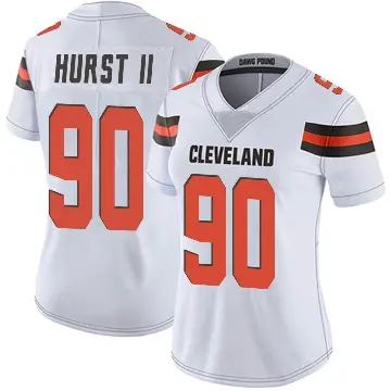 ＃90 Women's Maurice Hurst II White Limited Cleveland Browns Vapor Untouchable Jersey