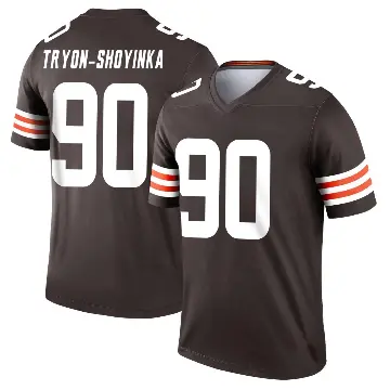 ＃90 Youth Joe Tryon-Shoyinka Brown Legend Cleveland Browns Jersey