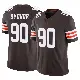 ＃90 Youth Khordae Sydnor Brown Limited Cleveland Browns Vapor F.U.S.E. Jersey