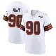 ＃90 Youth KJ Henry White Game Cleveland Browns 1946 Collection Alternate Jersey
