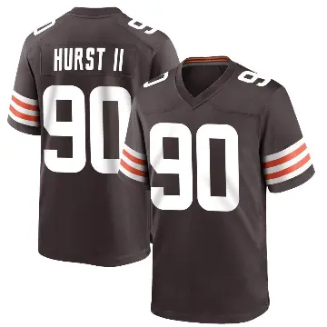 ＃90 Youth Maurice Hurst II Brown Game Cleveland Browns Team Color Jersey