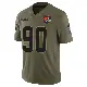 ＃90 Youth Maurice Hurst II Olive Limited Cleveland Browns 2025 Salute to Service Jersey