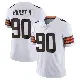 ＃90 Youth Maurice Hurst II White Limited Cleveland Browns Vapor Untouchable Jersey