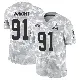 ＃91 Men's Alex Wright Arctic Camo Limited Cleveland Browns 2024 Salute to Service Jersey