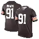 ＃91 Men's Alex Wright Brown Legend Cleveland Browns Jersey