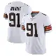 ＃91 Men's Alex Wright White Limited Cleveland Browns Vapor Untouchable Jersey