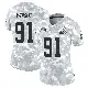 ＃91 Women's Alex Wright Arctic Camo Limited Cleveland Browns 2024 Salute to Service Jersey