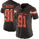＃91 Women's Alex Wright Brown Limited Cleveland Browns Team Color Vapor Untouchable Jersey