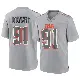 ＃91 Youth Alex Wright Gray Game Cleveland Browns Atmosphere Fashion Jersey
