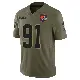 ＃91 Youth Alex Wright Olive Limited Cleveland Browns 2025 Salute to Service Jersey