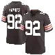 ＃92 Men's Sam Kamara Brown Game Cleveland Browns Team Color Jersey