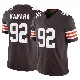 ＃92 Men's Sam Kamara Brown Limited Cleveland Browns Vapor F.U.S.E. Jersey