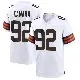 ＃92 Men's Sam Kamara White Game Cleveland Browns Jersey