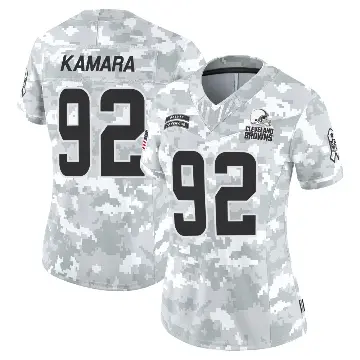 ＃92 Women's Sam Kamara Arctic Camo Limited Cleveland Browns 2024 Salute to Service Jersey