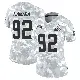 ＃92 Women's Sam Kamara Arctic Camo Limited Cleveland Browns 2024 Salute to Service Jersey