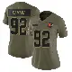 ＃92 Women's Sam Kamara Olive Limited Cleveland Browns 2025 Salute to Service Jersey
