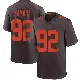 ＃92 Youth Sam Kamara Brown Game Cleveland Browns Alternate Jersey
