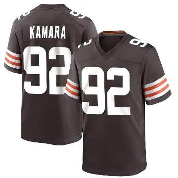 ＃92 Youth Sam Kamara Brown Game Cleveland Browns Team Color Jersey