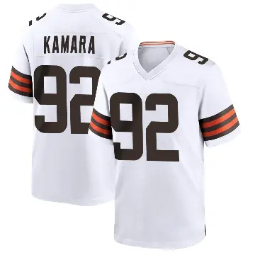 ＃92 Youth Sam Kamara White Game Cleveland Browns Jersey