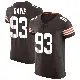 ＃93 Men's Kalia Davis Brown Elite Cleveland Browns Vapor Jersey
