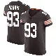 ＃93 Men's Shelby Harris Brown Elite Cleveland Browns Vapor Jersey