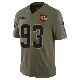 ＃93 Men's Shelby Harris Olive Limited Cleveland Browns 2025 Salute to Service Jersey
