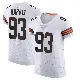 ＃93 Men's Shelby Harris White Elite Cleveland Browns Vapor Jersey