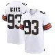 ＃93 Men's Shelby Harris White Game Cleveland Browns Jersey