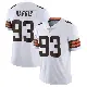 ＃93 Men's Shelby Harris White Limited Cleveland Browns Vapor Untouchable Jersey