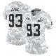＃93 Women's Kalia Davis Arctic Camo Limited Cleveland Browns 2024 Salute to Service Jersey