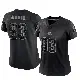 ＃93 Women's Kalia Davis Black Limited Cleveland Browns Reflective Jersey