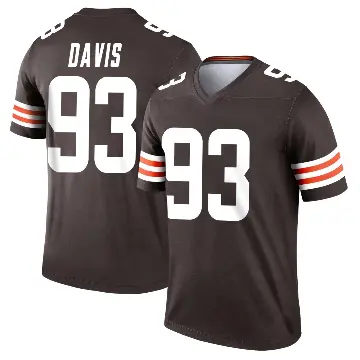 ＃93 Youth Kalia Davis Brown Legend Cleveland Browns Jersey