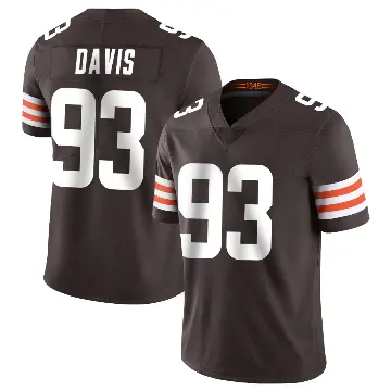 ＃93 Youth Kalia Davis Brown Limited Cleveland Browns Team Color Vapor Untouchable Jersey