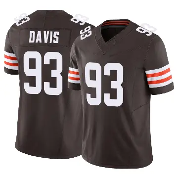 ＃93 Youth Kalia Davis Brown Limited Cleveland Browns Vapor F.U.S.E. Jersey
