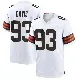 ＃93 Youth Kalia Davis White Game Cleveland Browns Jersey