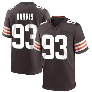 ＃93 Youth Shelby Harris Brown Game Cleveland Browns Team Color Jersey