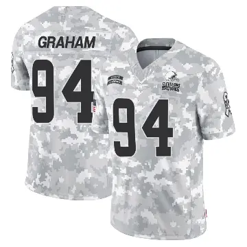 ＃94 Men's Mason Graham Arctic Camo Limited Cleveland Browns 2024 Salute to Service Jersey