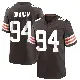 ＃94 Men's Mason Graham Brown Game Cleveland Browns Team Color Jersey