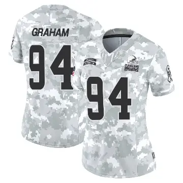＃94 Women's Mason Graham Arctic Camo Limited Cleveland Browns 2024 Salute to Service Jersey