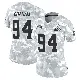 ＃94 Women's Mason Graham Arctic Camo Limited Cleveland Browns 2024 Salute to Service Jersey