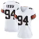 ＃94 Women's Mason Graham White Game Cleveland Browns Jersey
