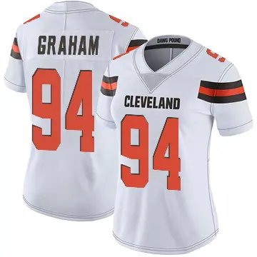 ＃94 Women's Mason Graham White Limited Cleveland Browns Vapor Untouchable Jersey