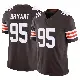 ＃95 Men's Armonty Bryant Brown Limited Cleveland Browns Vapor F.U.S.E. Jersey