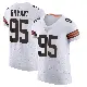 ＃95 Men's Armonty Bryant White Elite Cleveland Browns Vapor Jersey