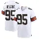 ＃95 Men's Armonty Bryant White Game Cleveland Browns Jersey